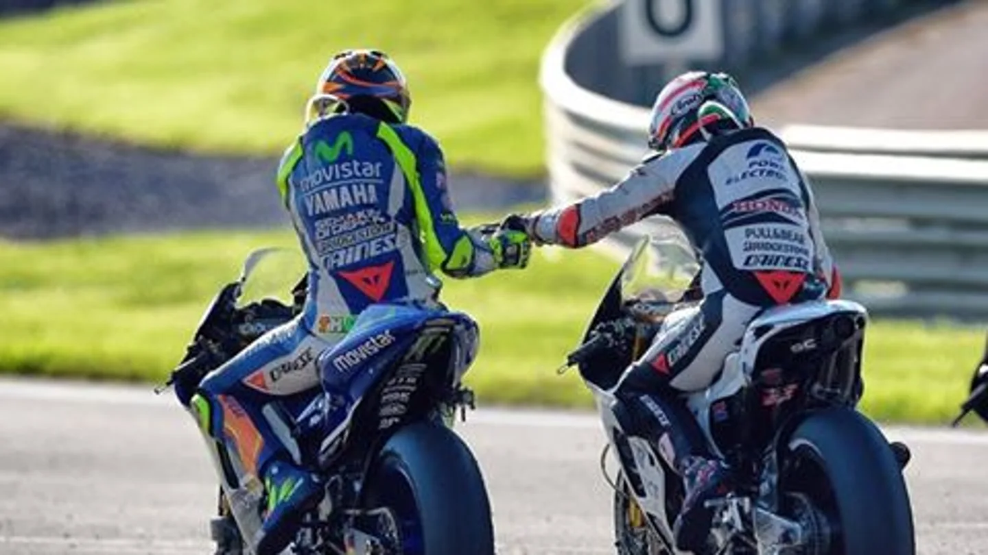 Valentino Rossi y Nicky Hayden Valentino Rossi y Nicky Hayden