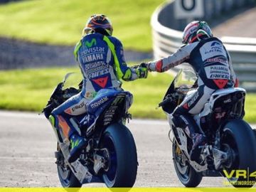 Valentino Rossi y Nicky Hayden