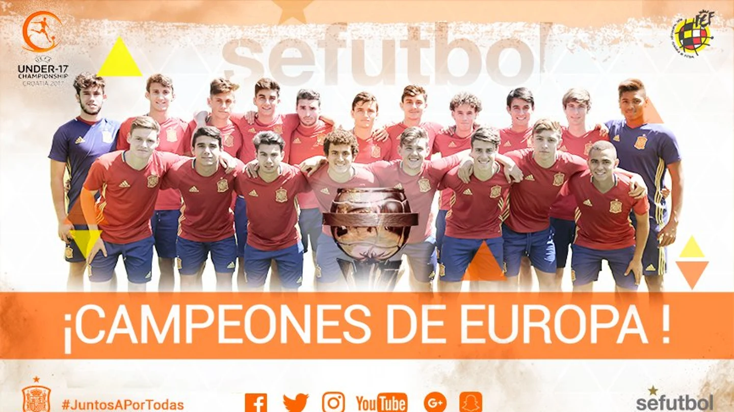 La selección española sub-17 gana el Europeo La selección española sub-17 gana el Europeo