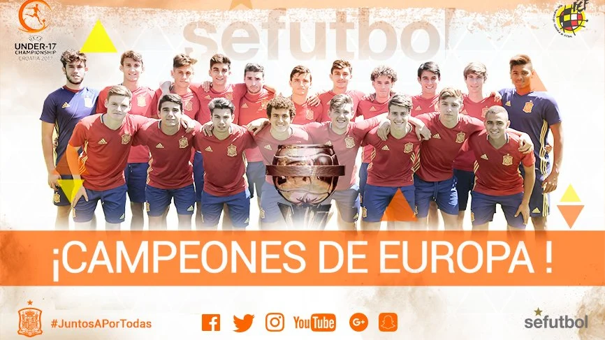 La selección española sub-17 gana el Europeo La selección española sub-17 gana el Europeo
