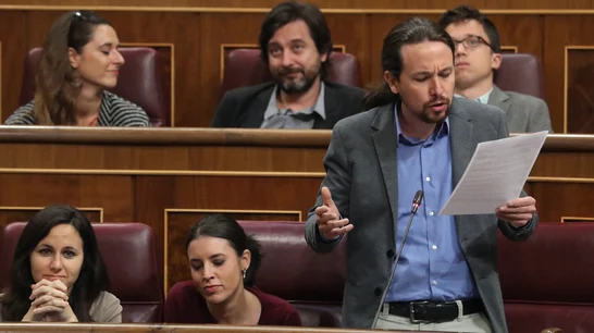 Los miembros de Podemos en el Congreso de los Diputados