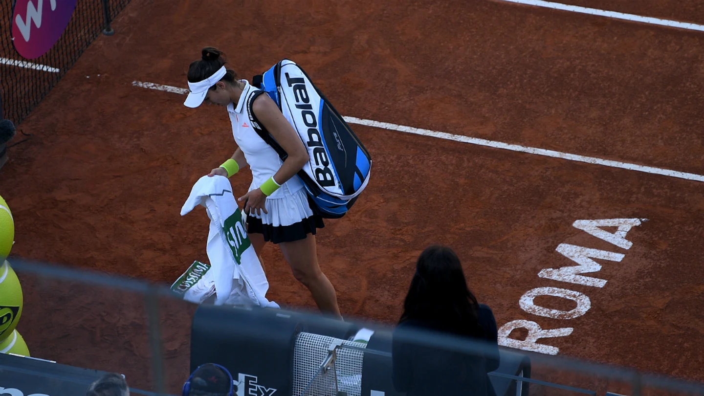 Muguruza se retira de Roma Muguruza se retira de Roma