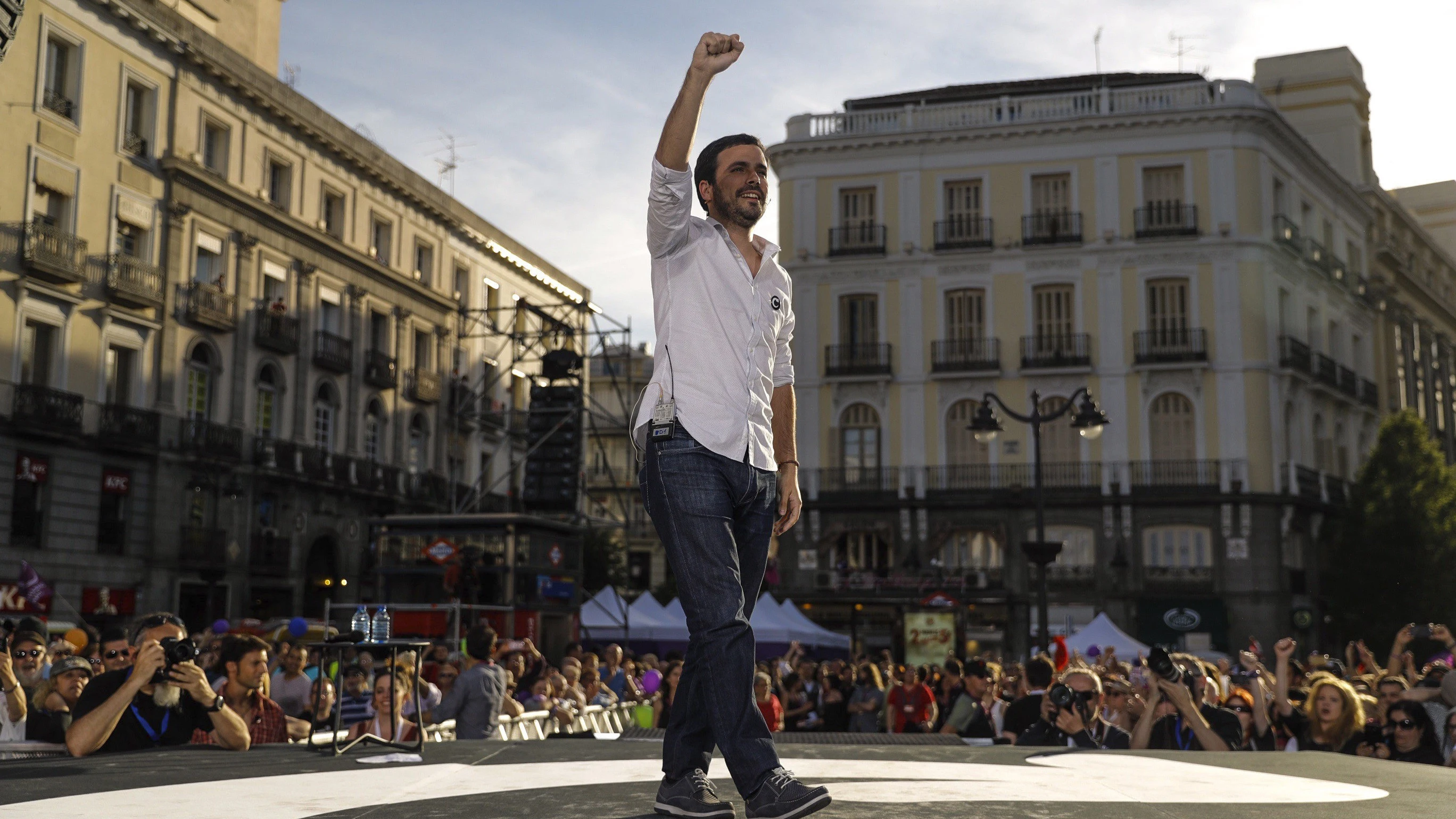 El líder de Izquierda Unida, Alberto Garzón