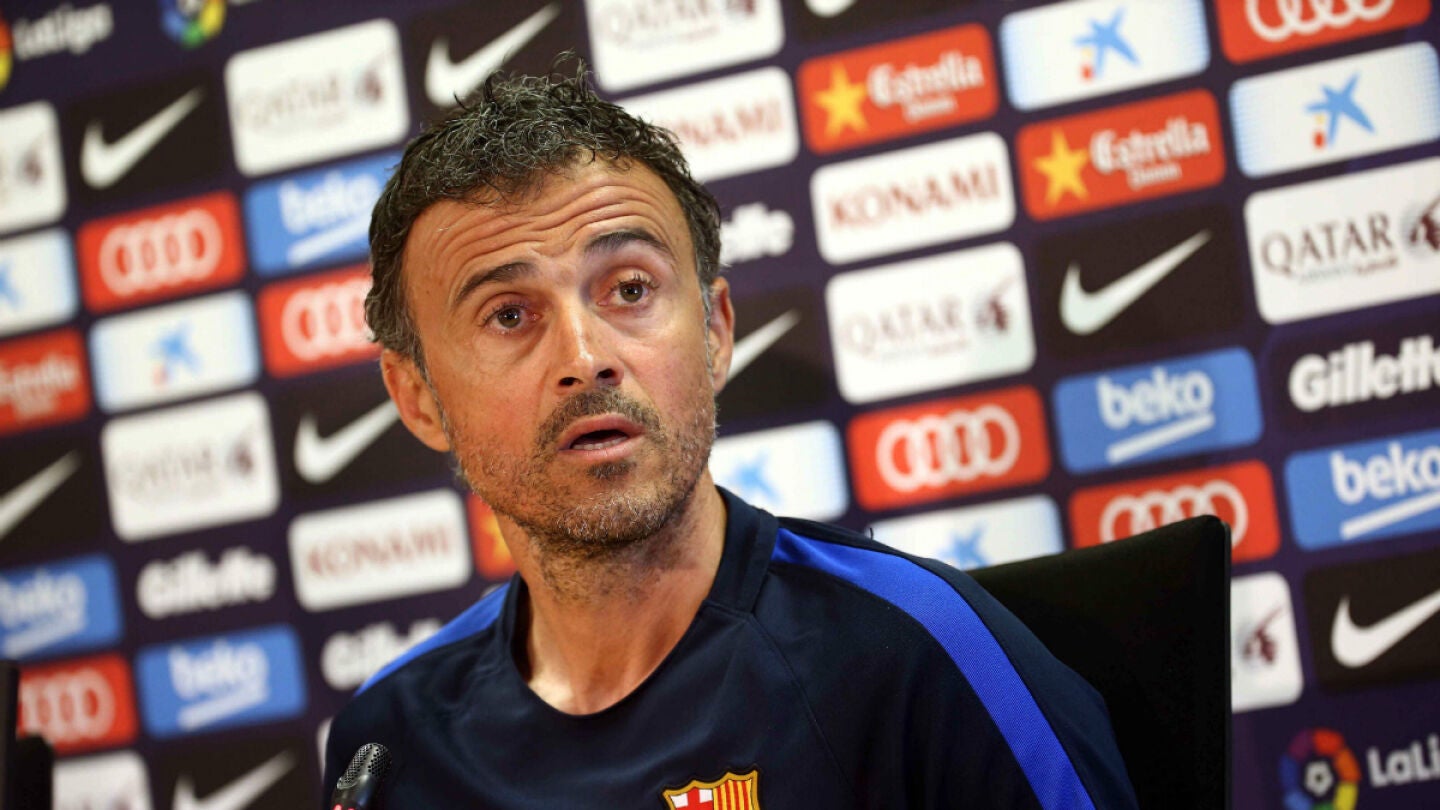 Luis Enrique, en rueda de prensa
