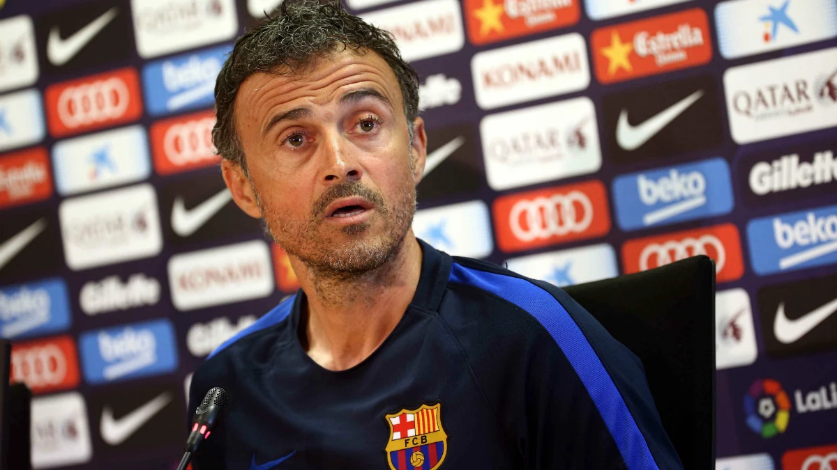 Luis Enrique, en rueda de prensa