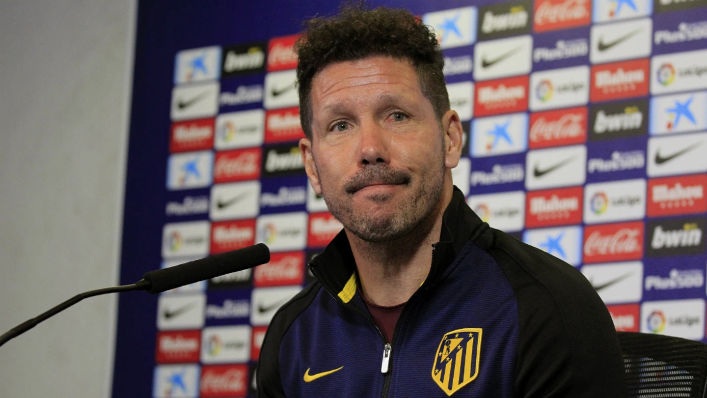Simeone, en rueda de prensa Simeone, en rueda de prensa