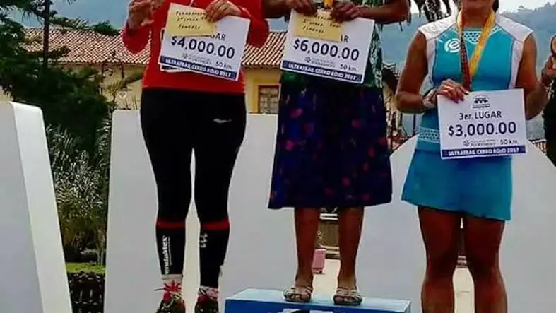 María Lorena Ramírez, ganadora de la ultramaratón Cerro Rojo de Puebla