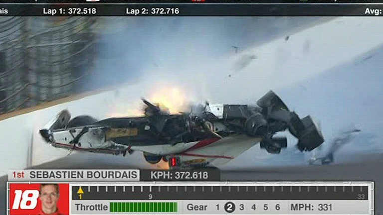 El brutal accidente de Bourdais