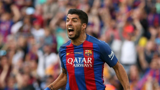 Luis Suárez, enfadado Luis Suárez, enfadado