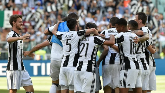 La Juventus celebra un gol La Juventus celebra un gol
