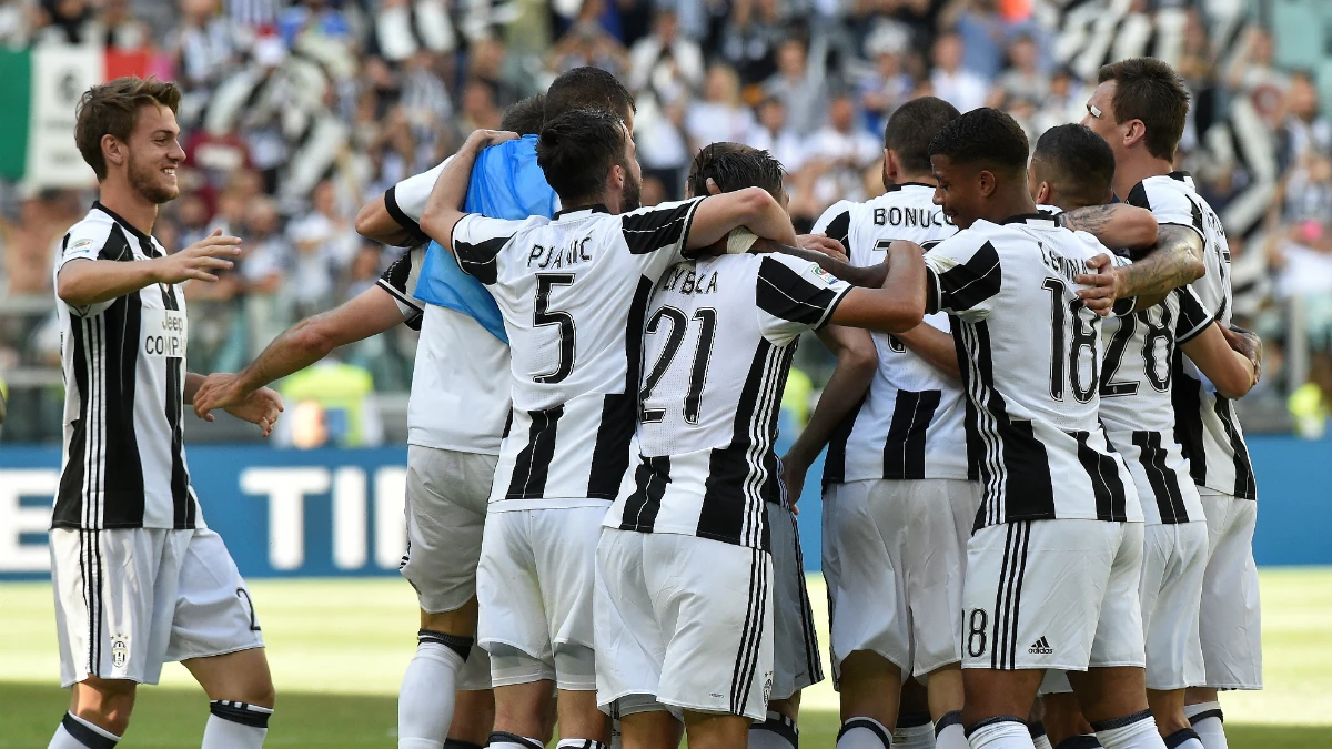 La Juventus celebra un gol