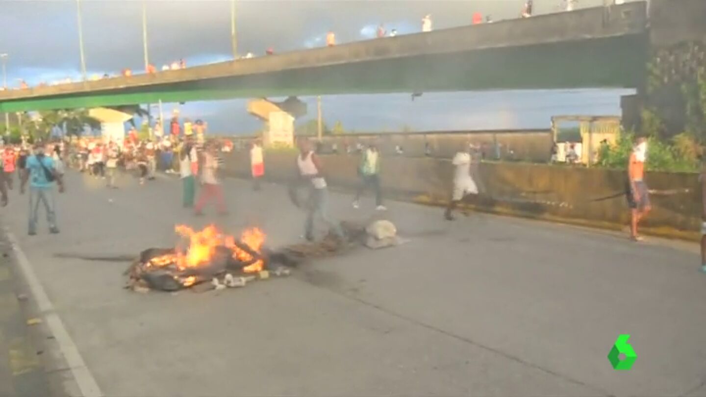 En la manifestaci&oacute;n contra el abandono estatal en Colombia