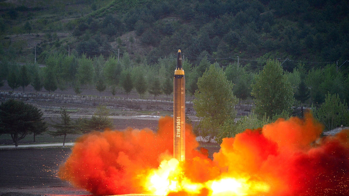Lanzamiento de un misil por parte de Corea del Norte (Archivo)