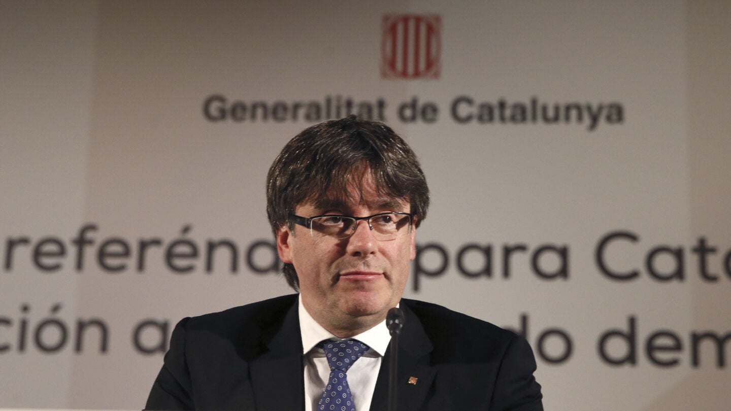 Carles Puigdemont en un acto en Madrid
