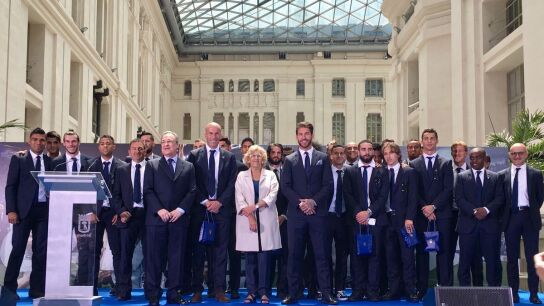 La visita del Madrid al Ayuntamiento