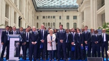 La visita del Madrid al Ayuntamiento