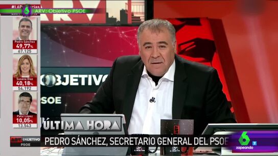 Ferreras luce la camisa blanca tras la victoria del Madrid