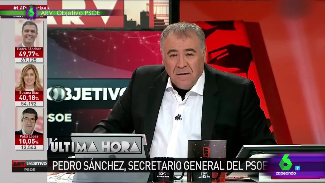 Ferreras luce la camisa blanca tras la victoria del Madrid