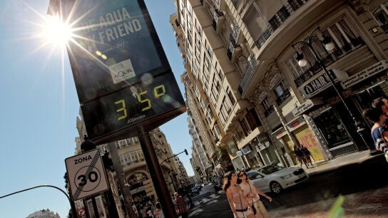 El calor llega los 35 grados.