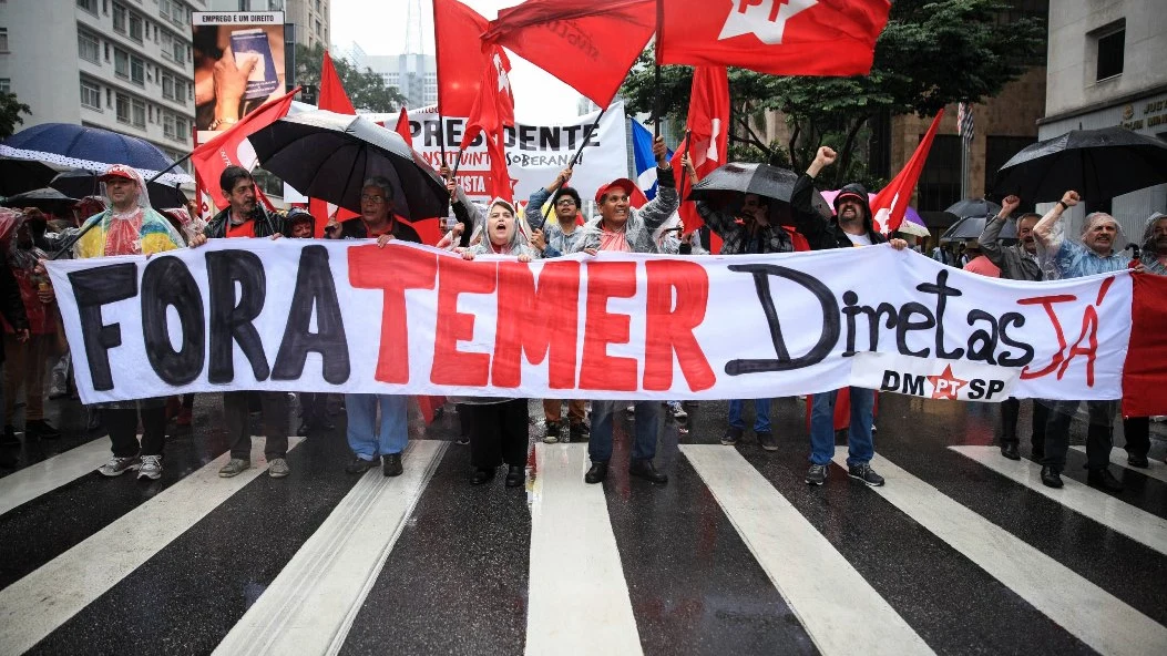 Manifestación en Brasil contra Michel Temer