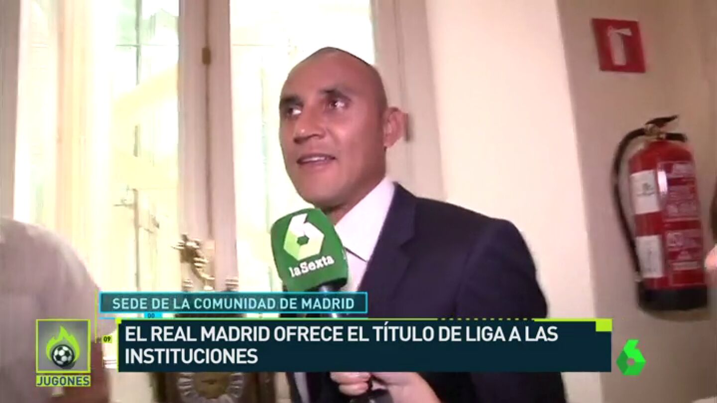 Frame 24.389049 de: Keylor Navas deja claro que se queda en el Madrid una temporada m&aacute;s 