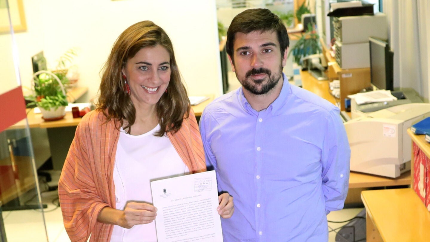 La diputada de Podemos Lorena Ruiz Huerta y el senador Ram&oacute;n Espinar