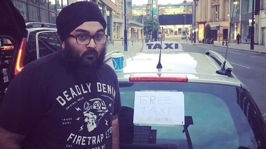 AJ Singh, taxista de Manchester AJ Singh, taxista de Manchester