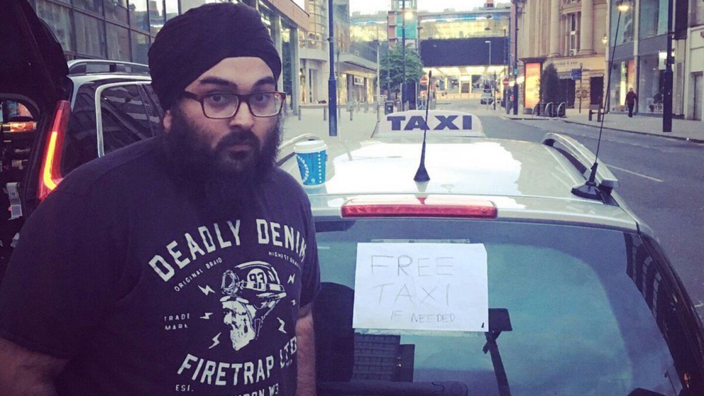 AJ Singh, taxista de Manchester