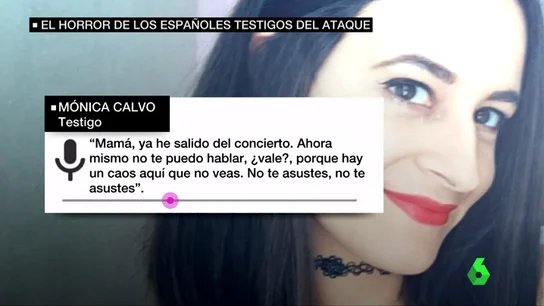 Mónica calvo, testigo del atentado en Mánchester Mónica calvo, testigo del atentado en Mánchester