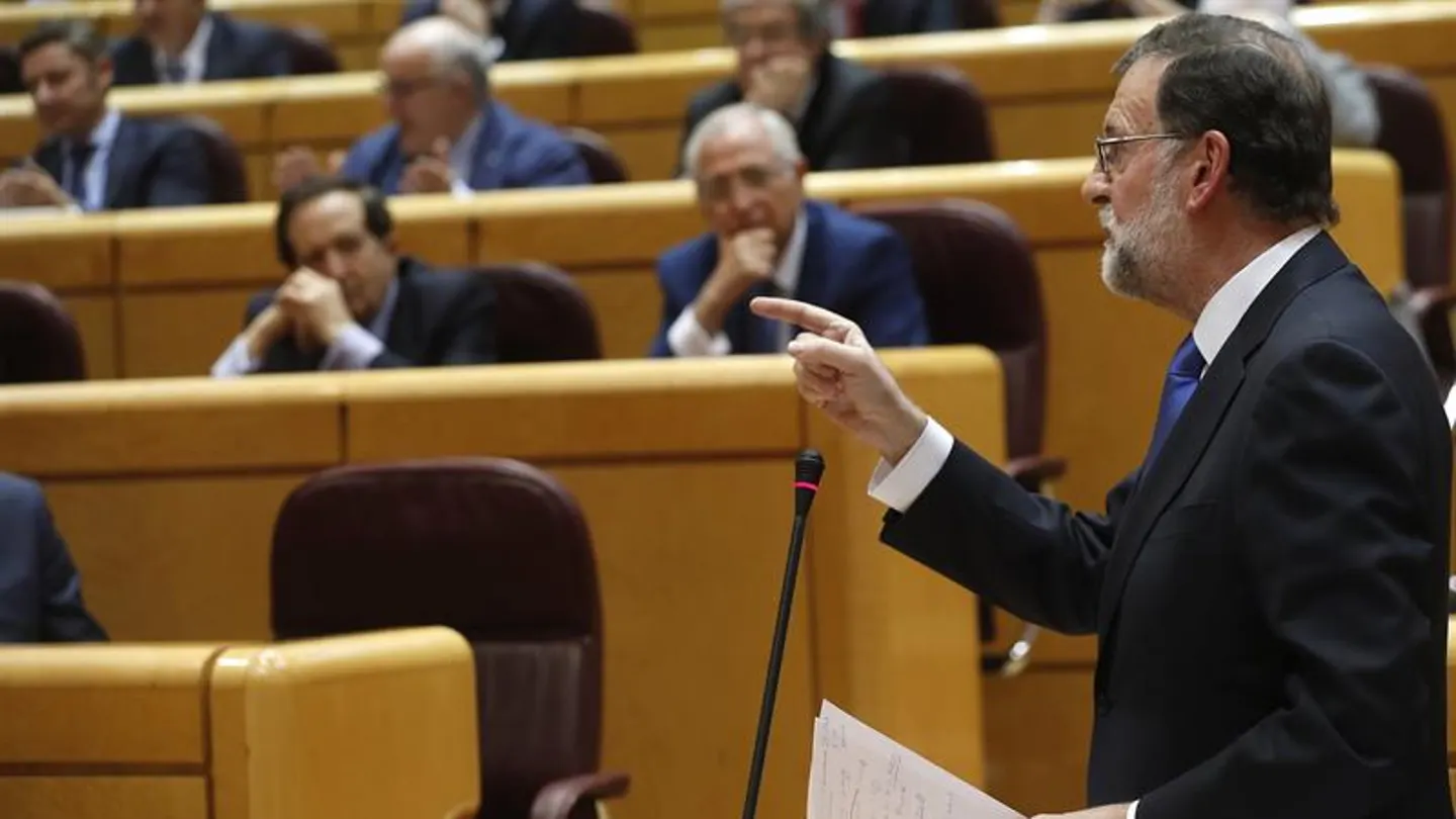 Mariano Rajoy en el Senado Mariano Rajoy en el Senado