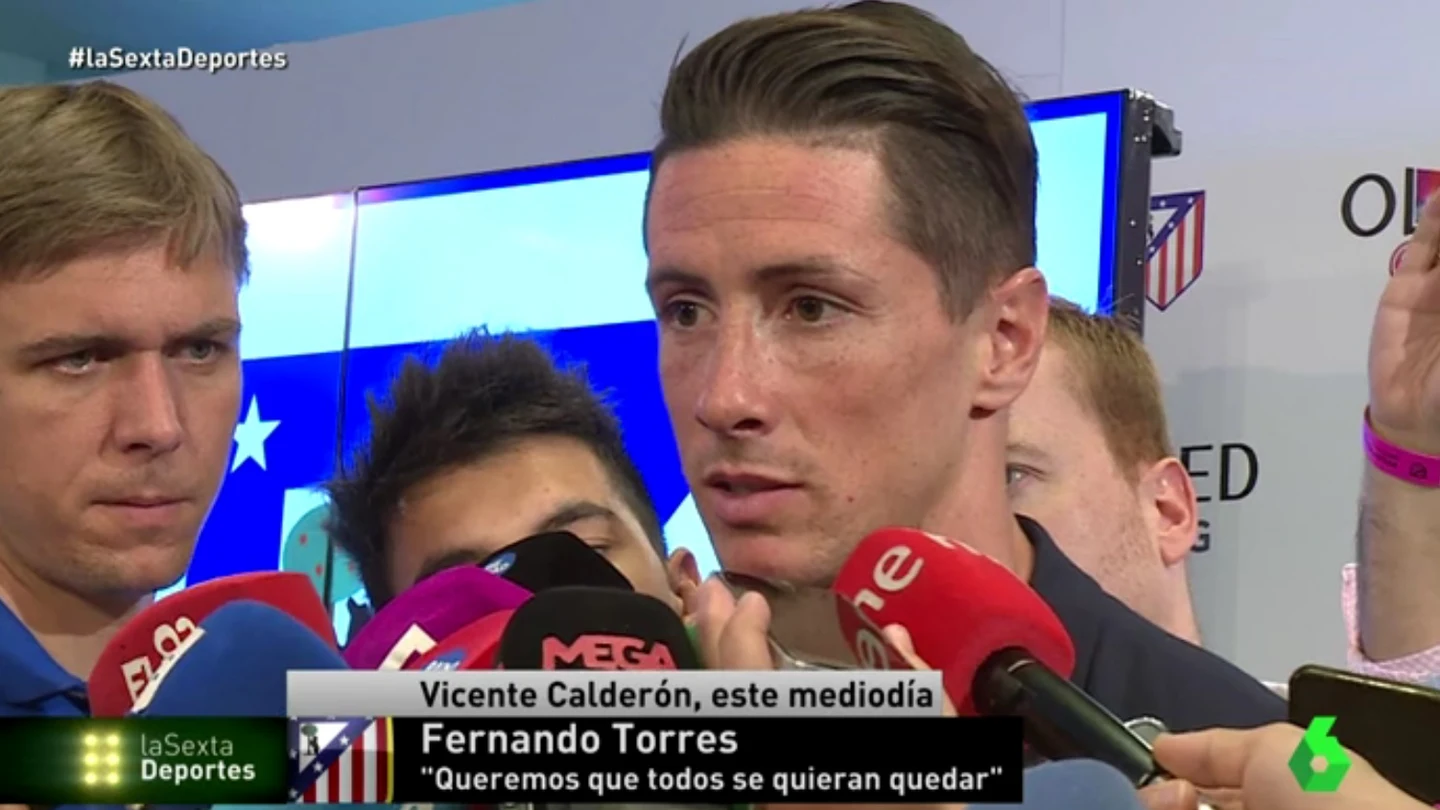 Fernando Torres, durante un acto en el Calderón Fernando Torres, durante un acto en el Calderón