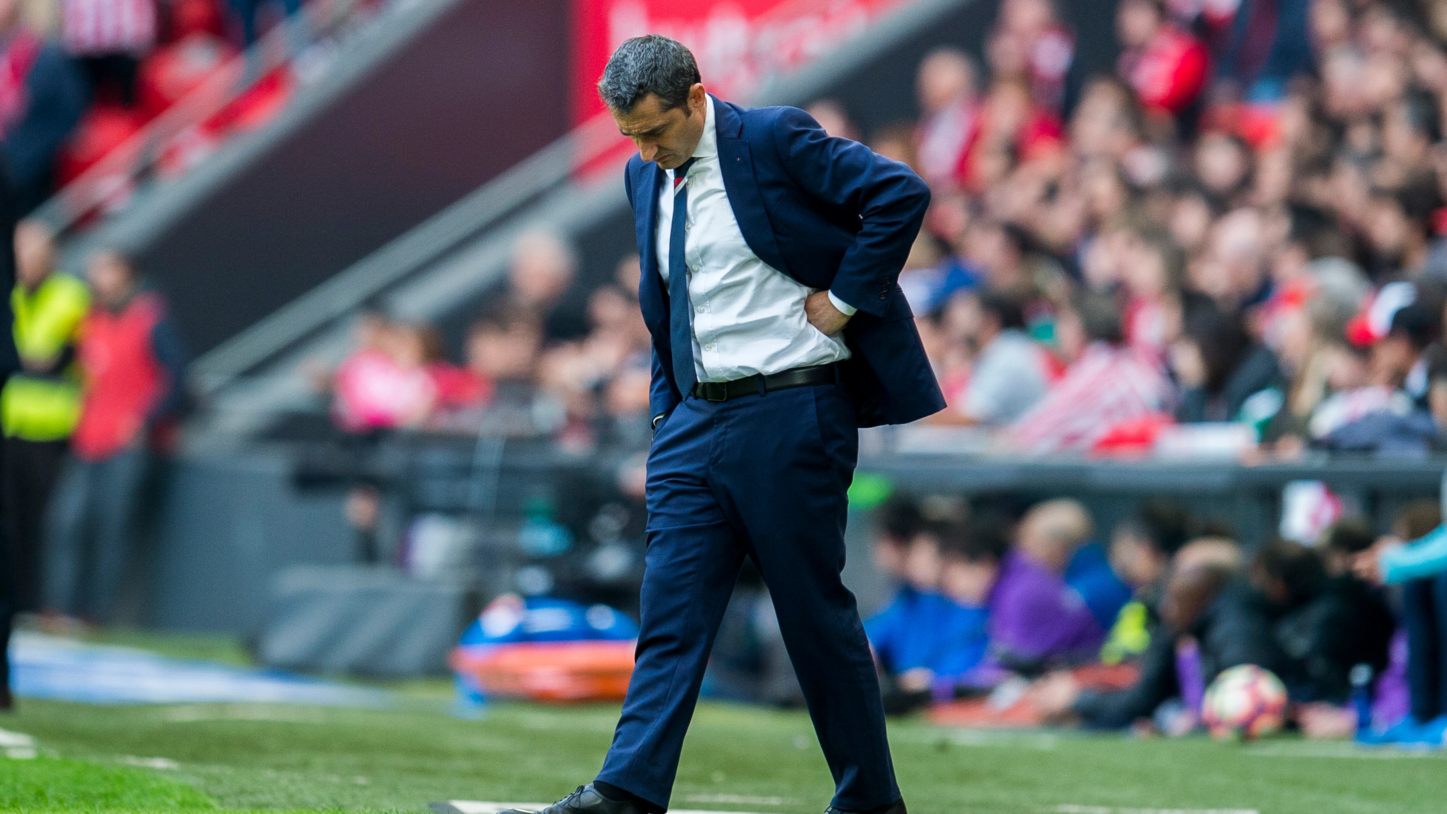 Valverde, en un partido del Athletic