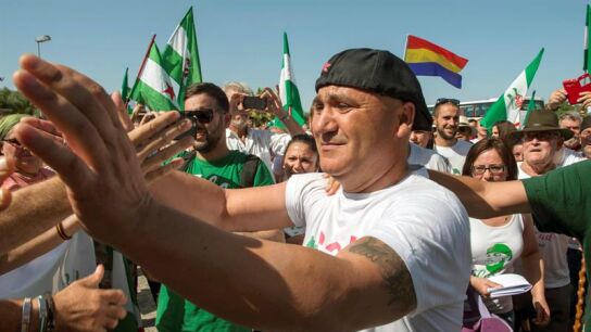 Andr&eacute;s B&oacute;dalo, a su salida de prisi&oacute;n