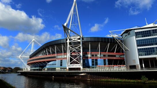 El Millenium Stadium de Cardiff, por fuera