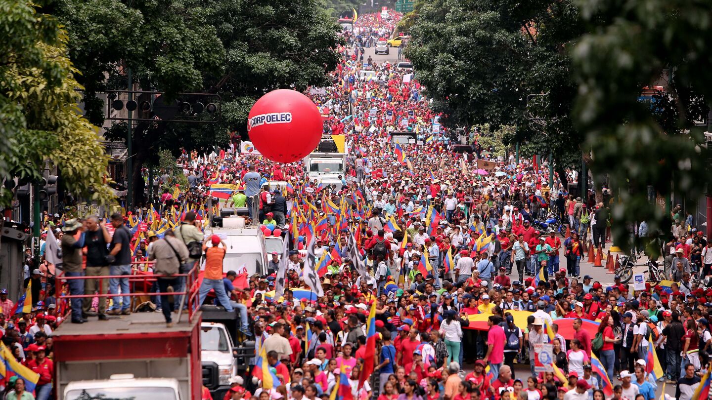 Protestas contra el Gobierno de Nicol&aacute;s Maduro en Venezuela