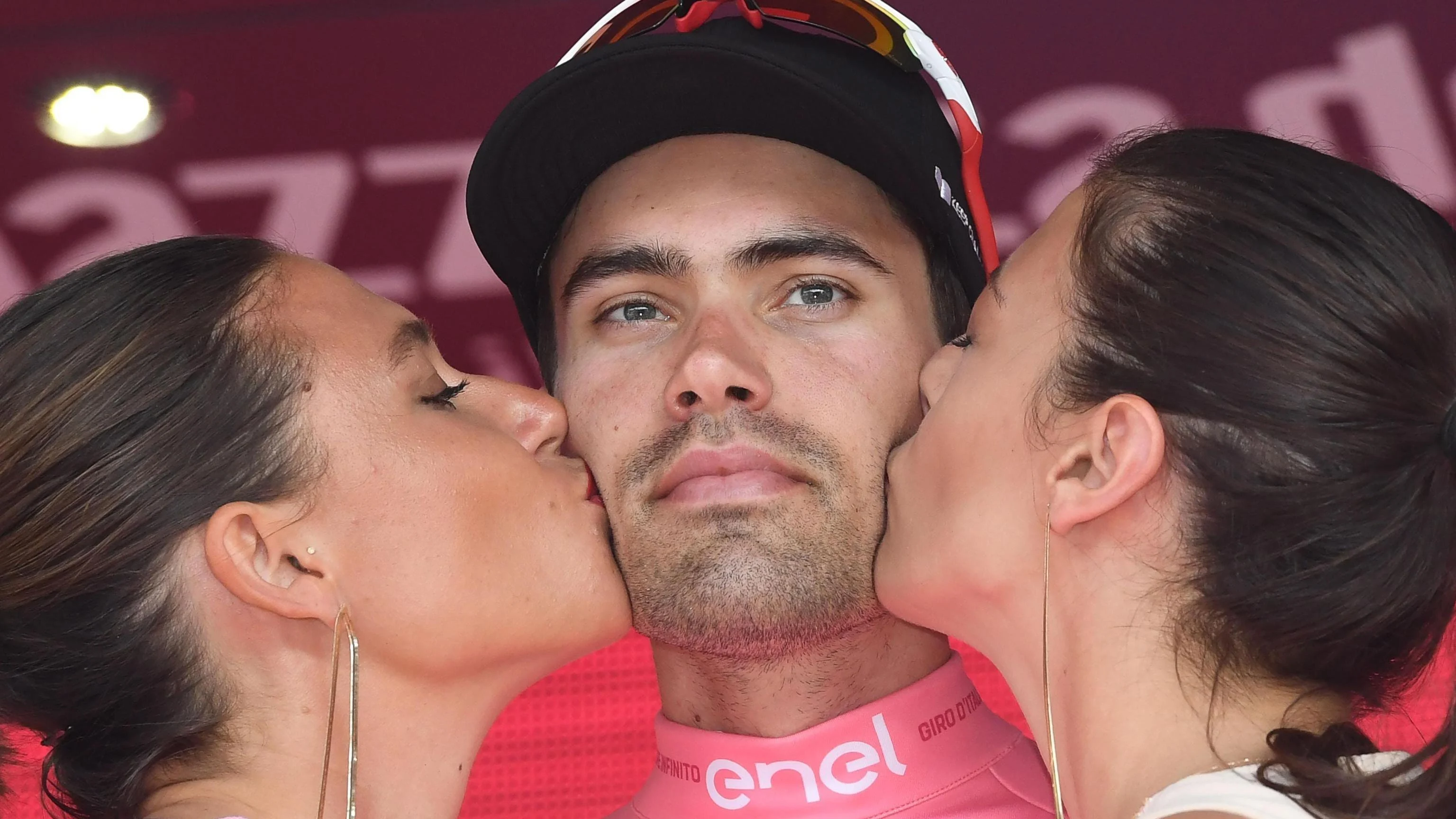 Tom Dumoulin, con la 'maglia rosa' del Giro de Italia