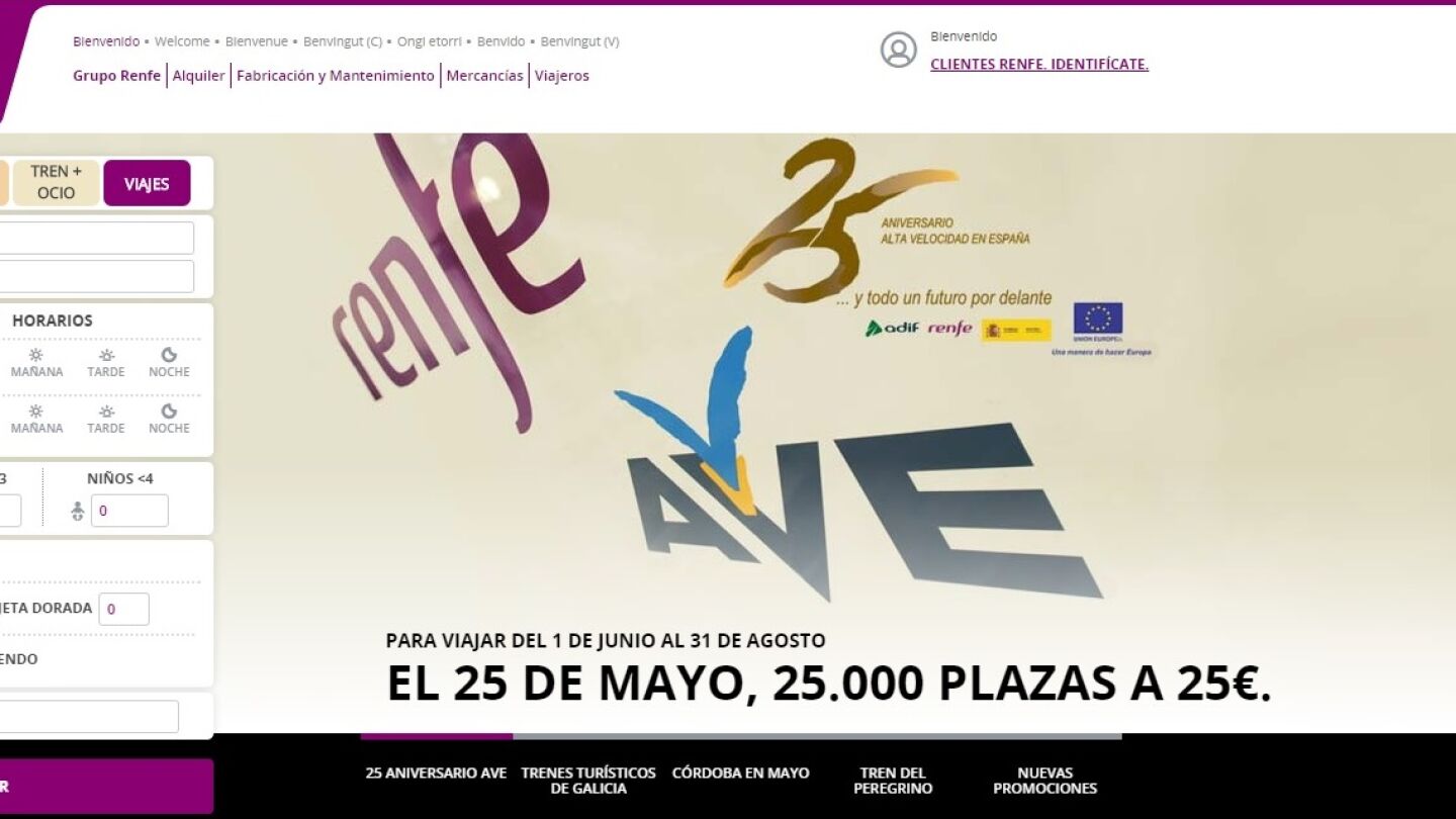 Web de Renfe