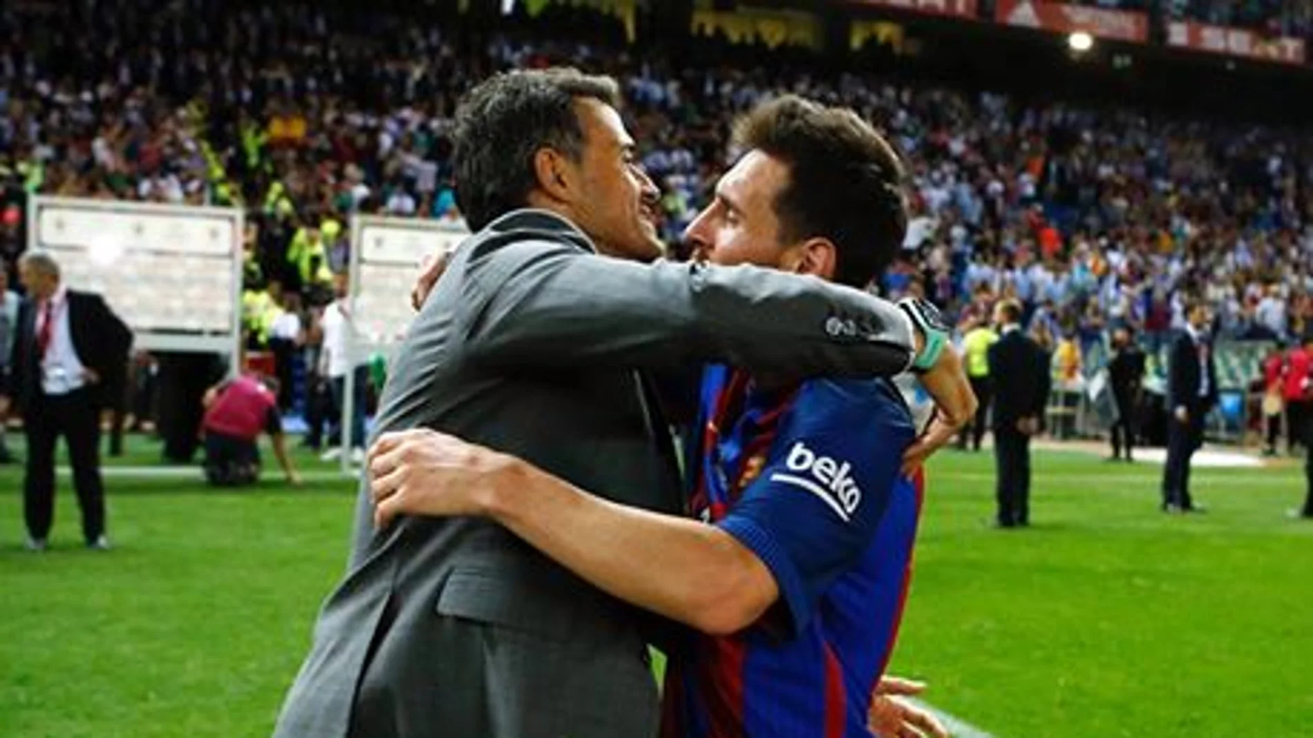 Leo Messi se despide de Luis Enrique en redes sociales