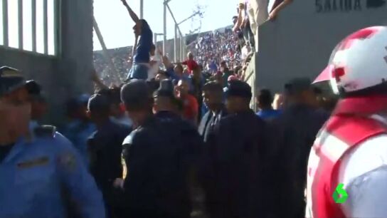 Estampida en un estadio de Honduras