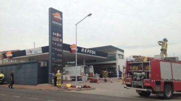 Estación de servicio donde se ha producido el accidente 