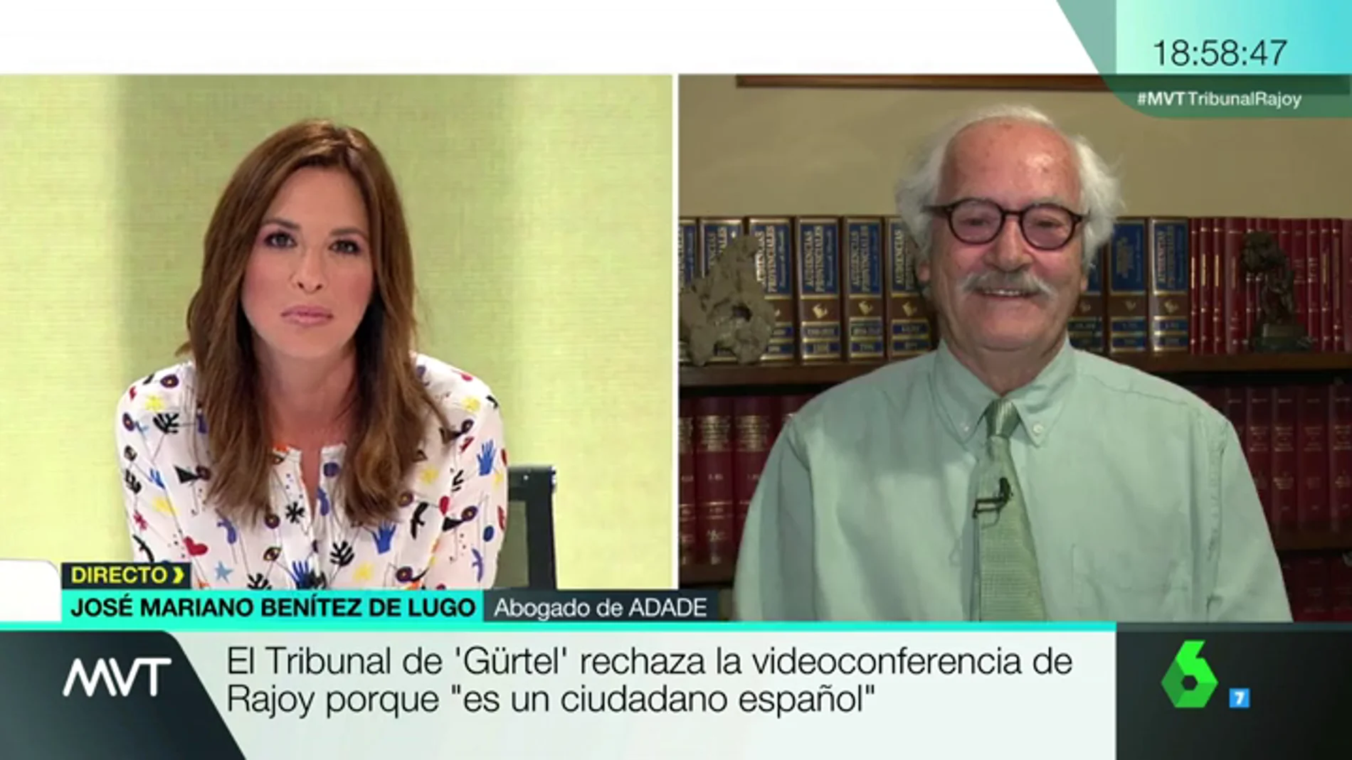 Frame 16.141051 de: Benítez de Lugo, sobre la declaración de Rajoy: "El 'no me consta', 'no lo conozco' o 'no lo recuerdo' son las frases preferidas del PP"