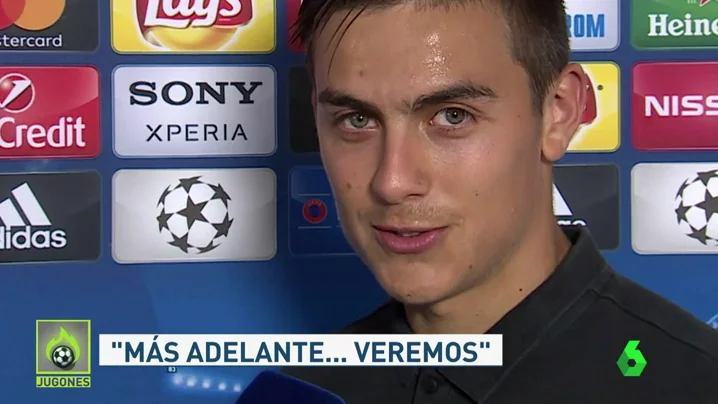 Frame 16.093333 de: Dybala: "¿Mi futuro? Estoy concentrado en la Champions, luego ya veremos..."