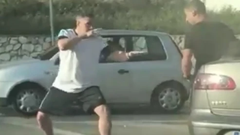 Pelea entre dos conductores en Mijas