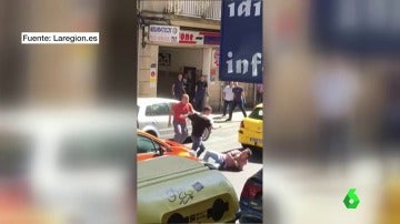 Imagen de la brutal pelea en Ourense