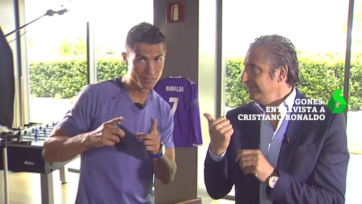 Josep Pedrerol entrevista a Cristiano Ronaldo en 'Jugones' Josep Pedrerol entrevista a Cristiano Ronaldo en 'Jugones'
