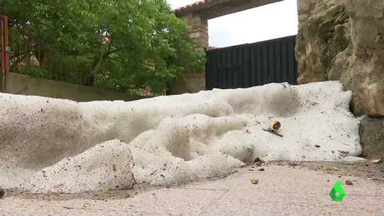 Granizo en el municipio soriano de Ágreda Granizo en el municipio soriano de Ágreda