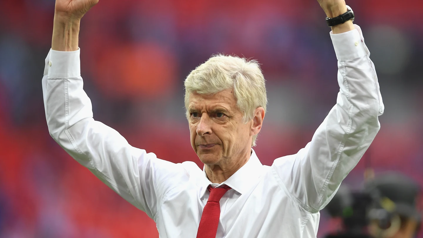 Arsene Wenger celebra una victoria del Arsenal Arsene Wenger celebra una victoria del Arsenal