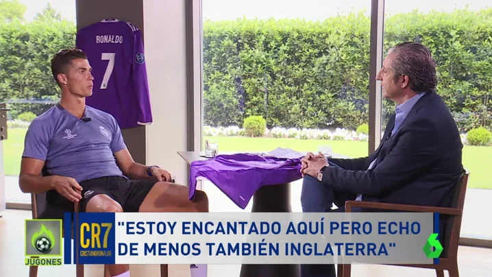 Frame 73.136081 de: Cristiano Ronaldo, sobre los pitos del Bernabéu: "Tengo mucha paciencia; en Mánchester no me pasó nunca"