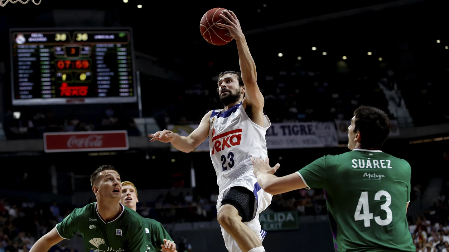 El escolta del Real Madrid Sergio Llull El escolta del Real Madrid Sergio Llull