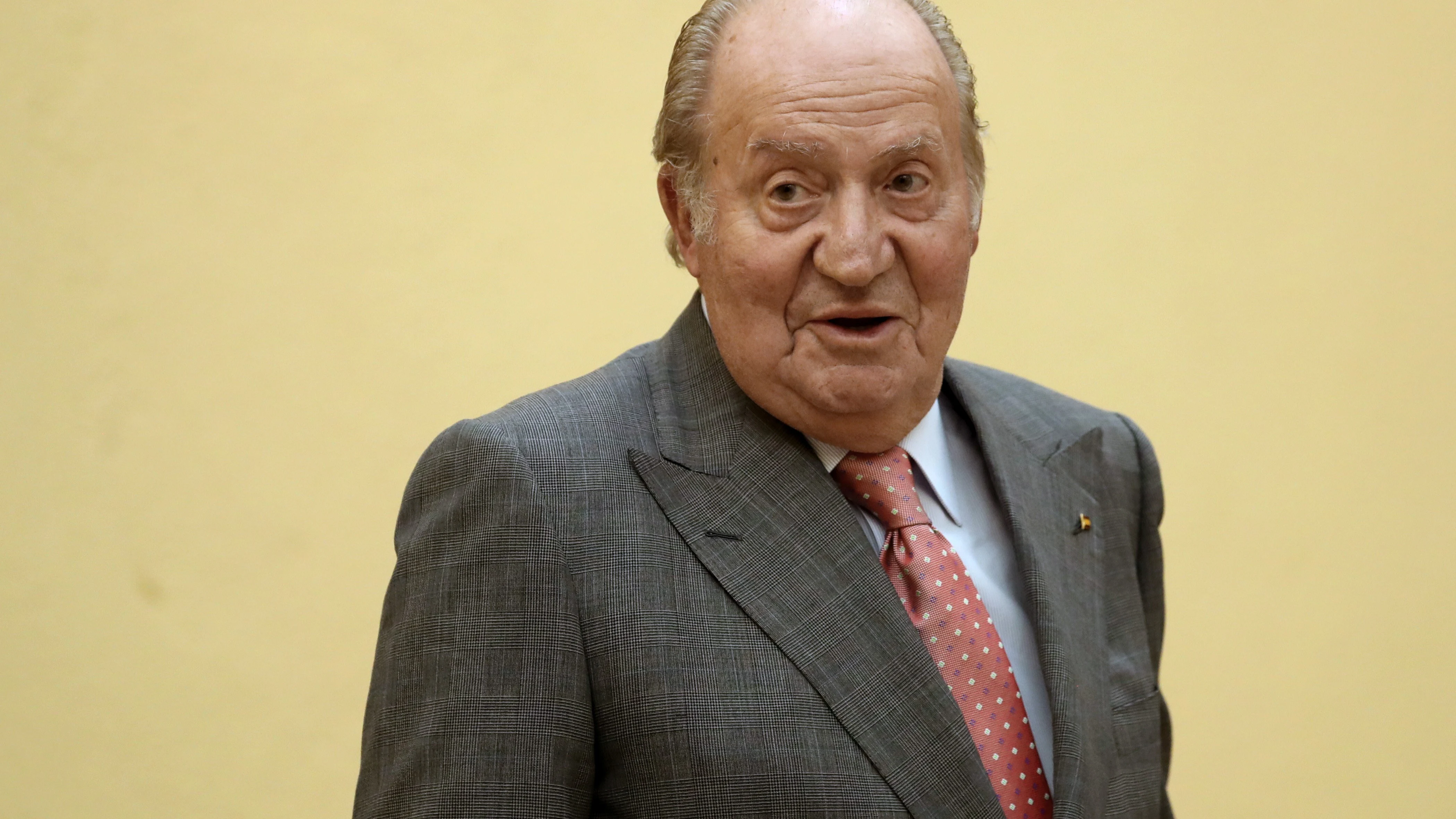 El Rey Juan Carlos, durante un acto oficial